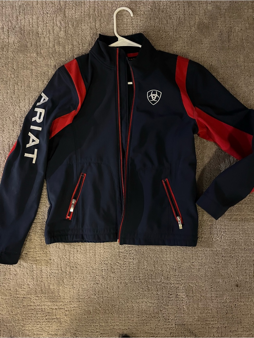 Ariat Navy Jacket with Red Accents